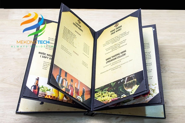 in ấn menu nhựa giá rẻ cho nhà hàng, quán ăn, karaoke